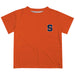Syracuse University Orange Hand Sketched Vive La Fete Impressions Artwork Boys Orange Short Sleeve Tee Shirt