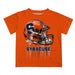 Syracuse Orange Original Dripping Football Helmet Orange T-Shirt by Vive La Fete