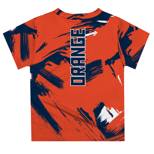 Syracuse Orange Vive La Fete Boys Game Day Orange Short Sleeve Tee Paint Brush - Vive La Fête - Online Apparel Store