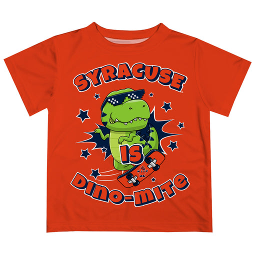 Syracuse Orange Vive La Fete Dino-Mite Boys Game Day Orange Short Sleeve Tee