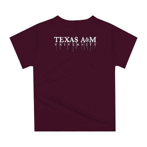 Texas A&M Aggies Original Dripping Football Helmet Maroon T-Shirt by Vive La Fete - Vive La Fête - Online Apparel Store