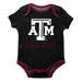 Texas A&M Solid Black Boys Onesie Short Sleeve - Vive La Fête - Online Apparel Store