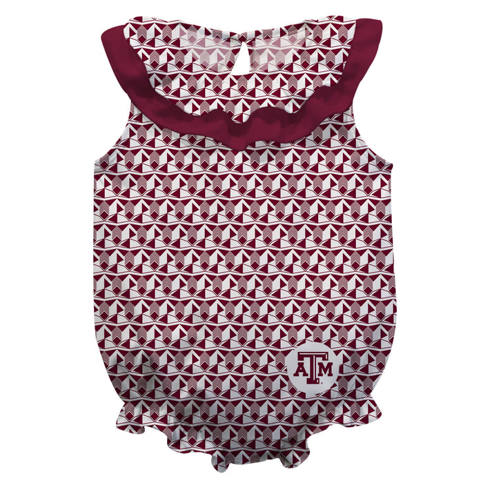 Texas AM Girls Sleeveless Onesie - Vive La Fête - Online Apparel Store