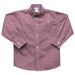 Texas AM Embroidered Maroon Gingham Long Sleeve Button Down Shirt - Vive La Fête - Online Apparel Store