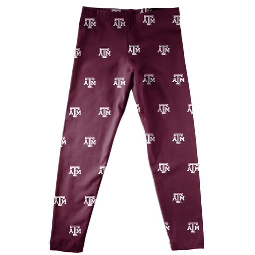 Texas AM Print Maroon Leggings - Vive La Fête - Online Apparel Store