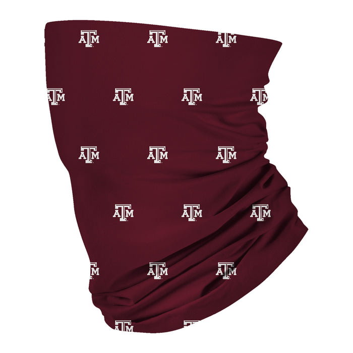 Texas A&M Aggies Vive La Fete All Over Logo Game Day Collegiate Face Cover Soft 4-Way Stretch Two Ply Neck Gaiter - Vive La Fête - Online Apparel Store