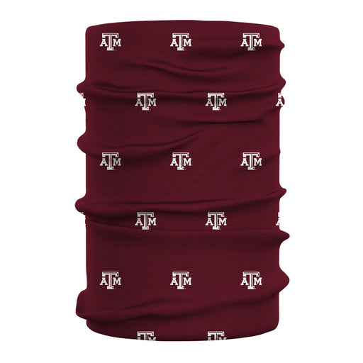 Texas A&M Aggies Vive La Fete All Over Logo Game Day Collegiate Face Cover Soft 4-Way Stretch Two Ply Neck Gaiter - Vive La Fête - Online Apparel Store