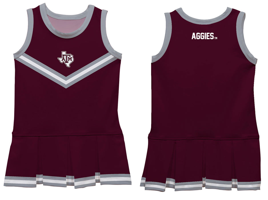 Texas A&M Aggies Vive La Fete Game Day Maroon Sleeveless Youth Cheerleader Dress - Vive La Fête - Online Apparel Store