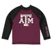 Texas A&M Aggies Vive La Fete Maroon and Black Long Sleeve Raglan Rashguard