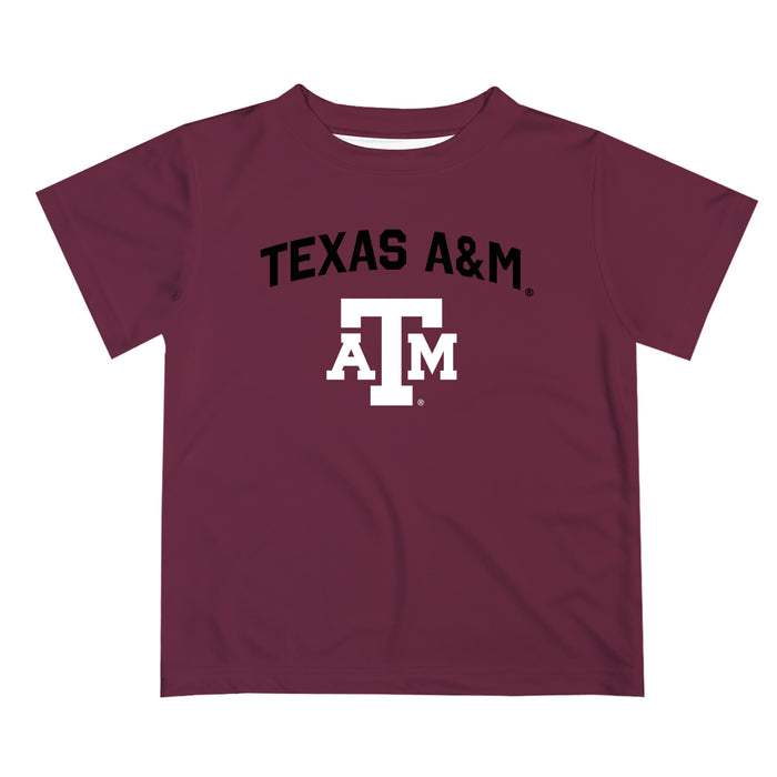 Texas A&M Aggies Vive La Fete Boys Game Day V2 Maroon Short Sleeve Tee Shirt