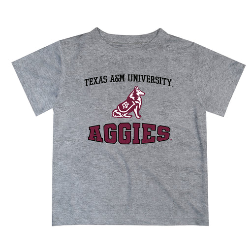 Texas A&M Aggies Vive La Fete Boys Game Day V3 Gray Short Sleeve Tee Shirt