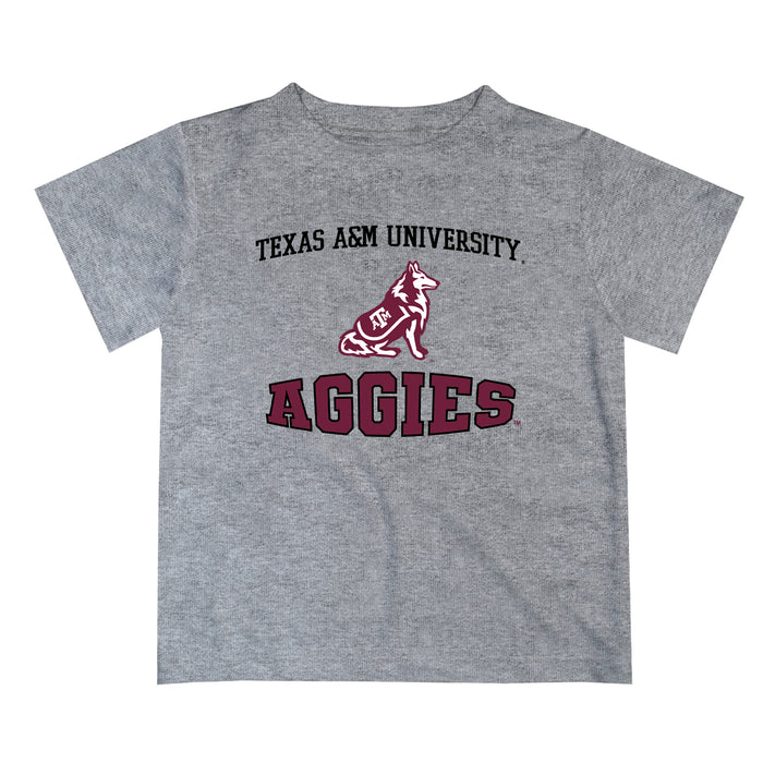 Texas A&M Aggies Vive La Fete Boys Game Day V3 Gray Short Sleeve Tee Shirt