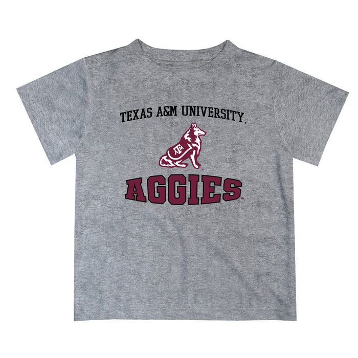 Texas A&M Aggies Vive La Fete Boys Game Day V3 Gray Short Sleeve Tee Shirt