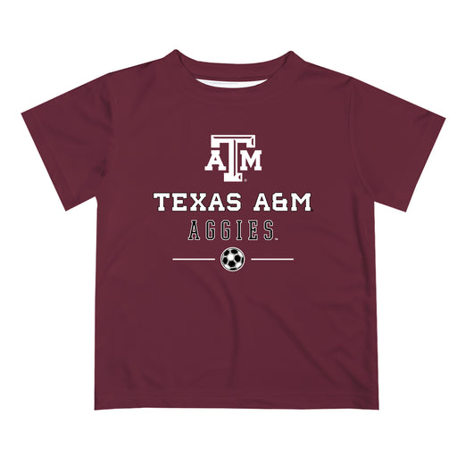 Texas A&M Aggies Vive La Fete Soccer V1 Maroon Short Sleeve Tee Shirt
