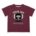 Texas A&M Aggies Vive La Fete Football V2 Maroon Short Sleeve Tee Shirt