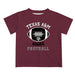 Texas A&M Aggies Vive La Fete Football V2 Maroon Short Sleeve Tee Shirt