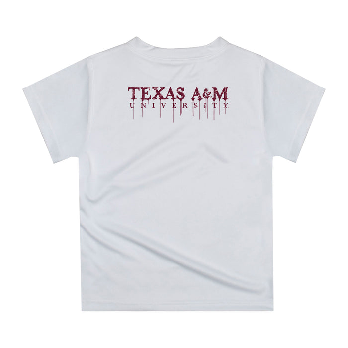 Texas A&M Aggies Original Dripping Basketball Maroon T-Shirt by Vive La Fete - Vive La Fête - Online Apparel Store