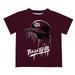 Texas A&M Aggies Original Dripping Baseball Helmet Maroon T-Shirt by Vive La Fete
