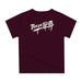 Texas A&M Aggies Original Dripping Baseball Helmet Maroon T-Shirt by Vive La Fete - Vive La Fête - Online Apparel Store
