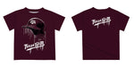 Texas A&M Aggies Original Dripping Baseball Helmet Maroon T-Shirt by Vive La Fete - Vive La Fête - Online Apparel Store