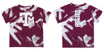 Texas A&M Aggies Vive La Fete Boys Game Day Maroon Short Sleeve Tee Paint Brush - Vive La Fête - Online Apparel Store