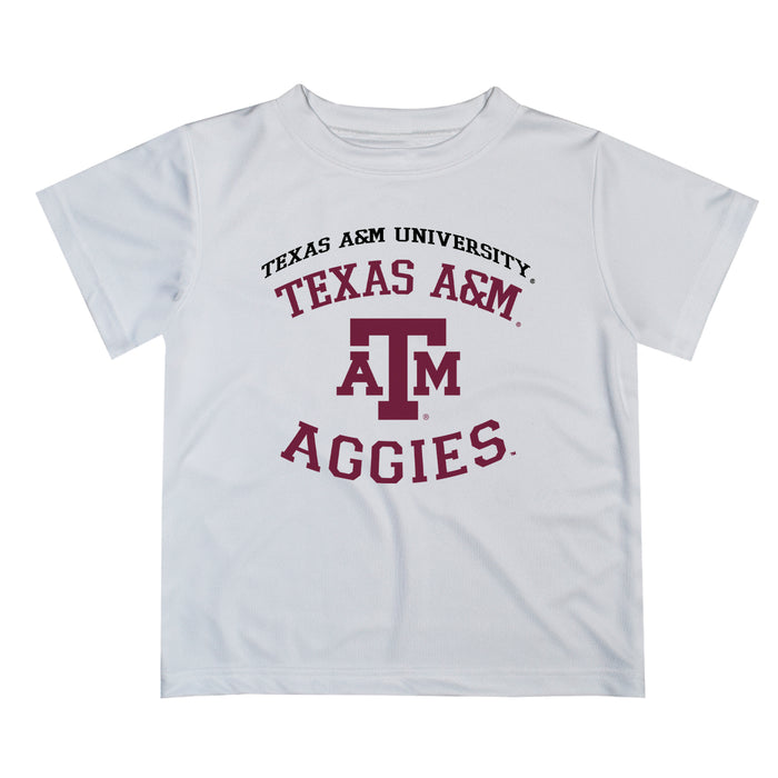 Texas A&M Aggies Vive La Fete Boys Game Day V1 White Short Sleeve Tee Shirt
