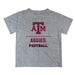 Texas A&M Aggies Vive La Fete Football V1 Gray Short Sleeve Tee Shirt