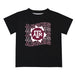 Texas A&M Aggies Vive La Fete Black Art V1 Short Sleeve Tee Shirt