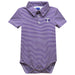 Tarleton State University Embroidered Purple Stripe Knit Boys Polo Bodysuit