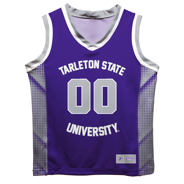 Tarleton State University Vive La Fete Game Day Purple Boys Fashion Basketball Top