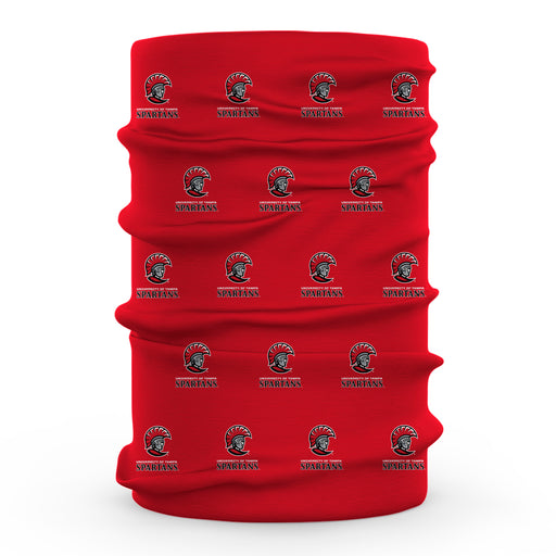 Tampa Spartans Vive La Fete All Over Logo Game Day Collegiate Face Cover Soft 4-Way Stretch Two Ply Neck Gaiter - Vive La Fête - Online Apparel Store