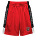 Tampa Spartans Vive La Fete Game Day Red Stripes Boys Solid Black Athletic Mesh Short