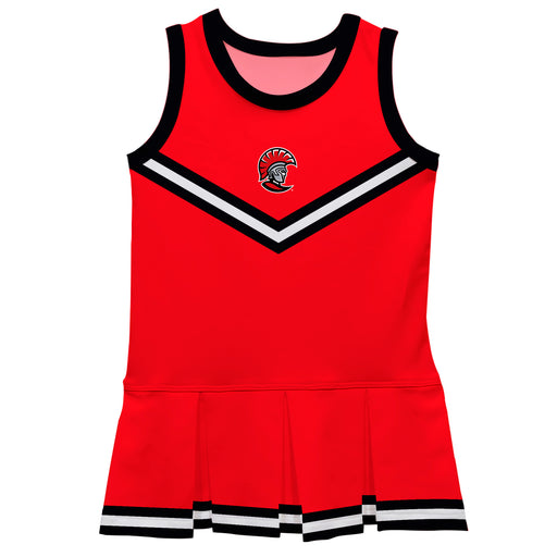 Tampa Spartans Vive La Fete Game Day Red Sleeveless Cheerleader Dress