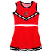 Tampa Spartans Vive La Fete Game Day Red Sleeveless Cheerleader Set