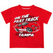 Tampa Spartans Vive La Fete Fast Track Boys Game Day Red Short Sleeve Tee