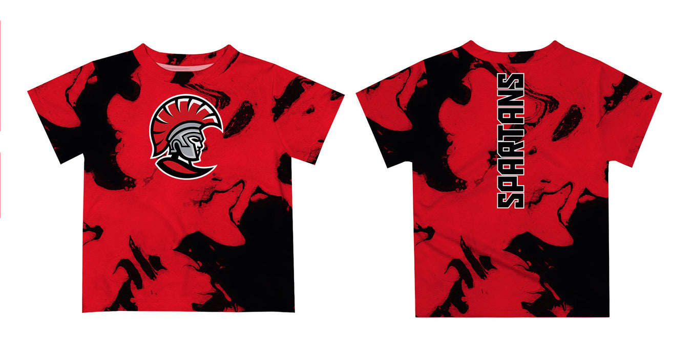 Tampa Spartans Vive La Fete Marble Boys Game Day Red Short Sleeve Tee - Vive La Fête - Online Apparel Store