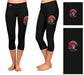 Tampa Spartans Vive La Fete Game Day Collegiate Large Logo on Thigh and Waist Women Black Capri Leggings - Vive La Fête - Online Apparel Store