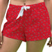 Tampa Spartans Vive La Fete Game Day All Over Logo Women Red Lounge Shorts