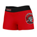 Tampa Spartans Vive La Fete Logo on Thigh & Waistband Red Black Women Yoga Booty Workout Shorts 3.75 Inseam