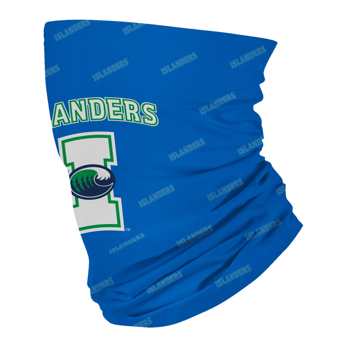Texas A&M Corpus Christi Islanders TAMU-CC Neck Gaiter Blue All Over Logo - Vive La Fête - Online Apparel Store