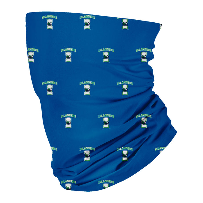 Texas A&M Corpus Christi Islanders TAMU-CC All Over Logo Collegiate Face Cover Soft 4-Way Stretch Two Ply Neck Gaiter - Vive La Fête - Online Apparel Store