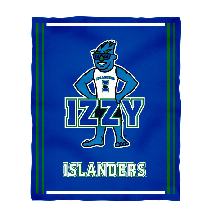 Texas A&M Corpus Christi Islanders TAMU-CC Vive La Fete Kids Game Day Blue Plush Soft Minky Blanket 36 x 48 Mascot