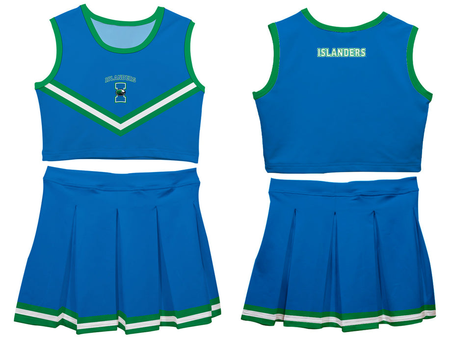 Texas A&M Corpus Christi Islanders TAMU-CC Vive La Fete Game Day Blue Sleeveless Cheerleader Set - Vive La Fête - Online Apparel Store