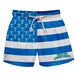 Texas A&M Corpus Christi Islanders Vive La Fete Game Day Blue White Flag Swimtrunks V1