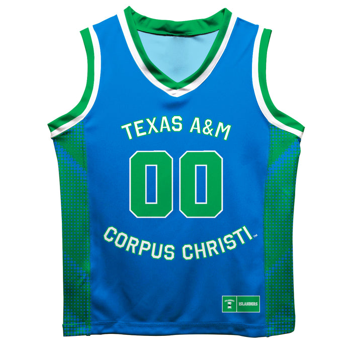 Texas A&M Corpus Christi Islanders TAMU-CC Vive La Fete Game Day Aggie Blue Boys Fashion Basketball Top