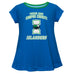 Texas A&M Corpus Christi Islanders  Vive La Fete Girls Game Day Short Sleeve Blue Top with School Logo and Name