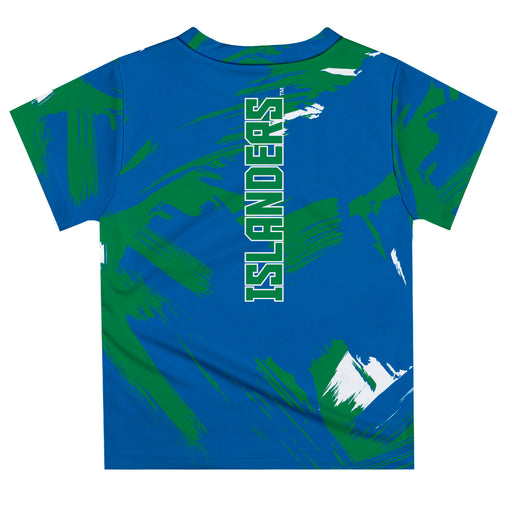 Texas A&M Corpus Christi Islanders TAMU-CC Vive La Fete Boys Game Day Blue Short Sleeve Tee Paint Brush - Vive La Fête - Online Apparel Store
