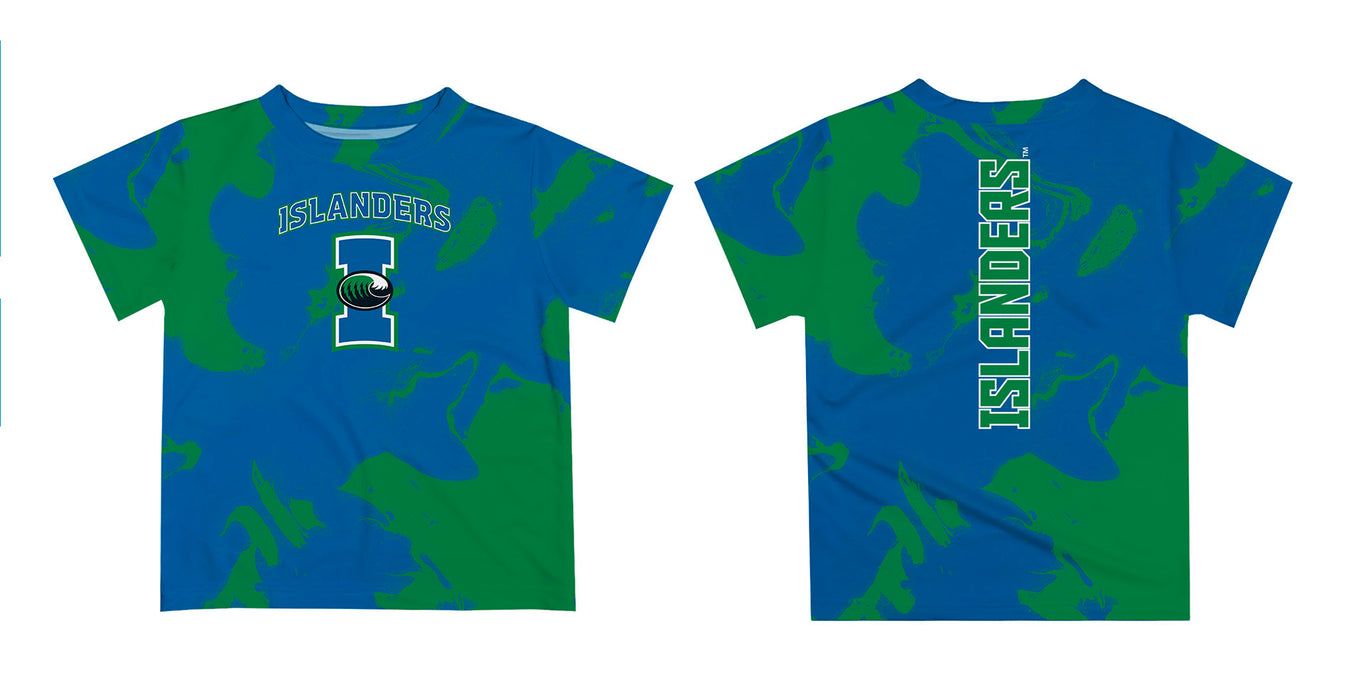 Texas A&M Corpus Christi Islanders TAMU-CC Vive La Fete Marble Boys Game Day Blue Short Sleeve Tee - Vive La Fête - Online Apparel Store