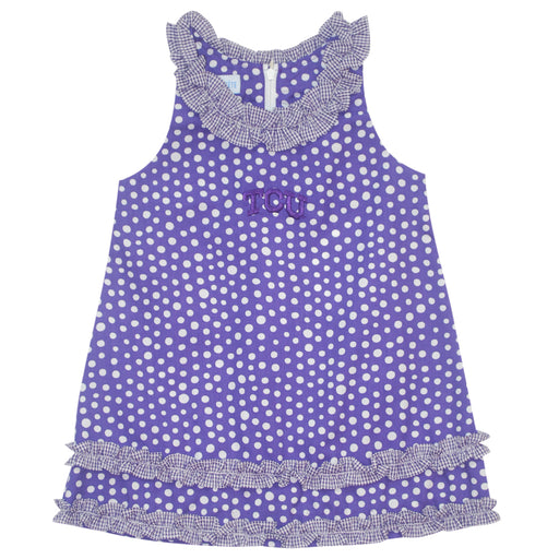 TCU Ruffle Polka Dots Dress - Vive La Fête - Online Apparel Store