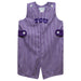 TCU Horned Frogs Embroidered Purple Gingham Jon Jon